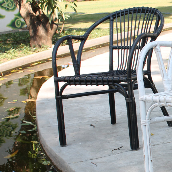 Antique Revival Elle Stacking Patio Dining Chair with Cushion Wayfair